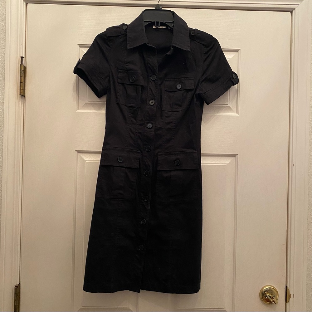 Black cargo dress
